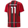 Camiseta de fútbol AC Milan Zlatan Ibrahimovic 11 Primera Equipación 2021/22 - Hombre